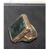 Image 2 : ZZ HAMLET 1990 POLONIUS GOLD AND EMERALD DOUBLE CROSS RING SCREEN MATCHED