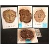 Image 1 : TEXAS CHAINSAW MASSACRE "LIKE" SILICONE SEVERED FACES LOT OF 4