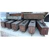 Image 3 : ZZ TRAIN CARS METAL ANTIQUE 1930's FILMING MINIATURE LOT OF 6