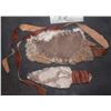 Image 2 : KNIVES CAVEMAN PRIMORDIAL STONE IN FUR LEATHER SHEATH A