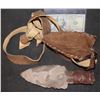 Image 2 : KNIVES CAVEMAN PRIMORDIAL STONE IN FUR LEATHER SHEATH D