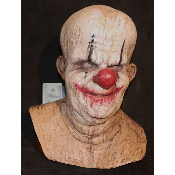 CREEPY CLOWN OOAK HEAVY LATEX FULL HEAD MASK