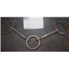 Image 1 : PASSION OF THE CHRIST SCREEN USED HERO METAL LEG SHACKLES A