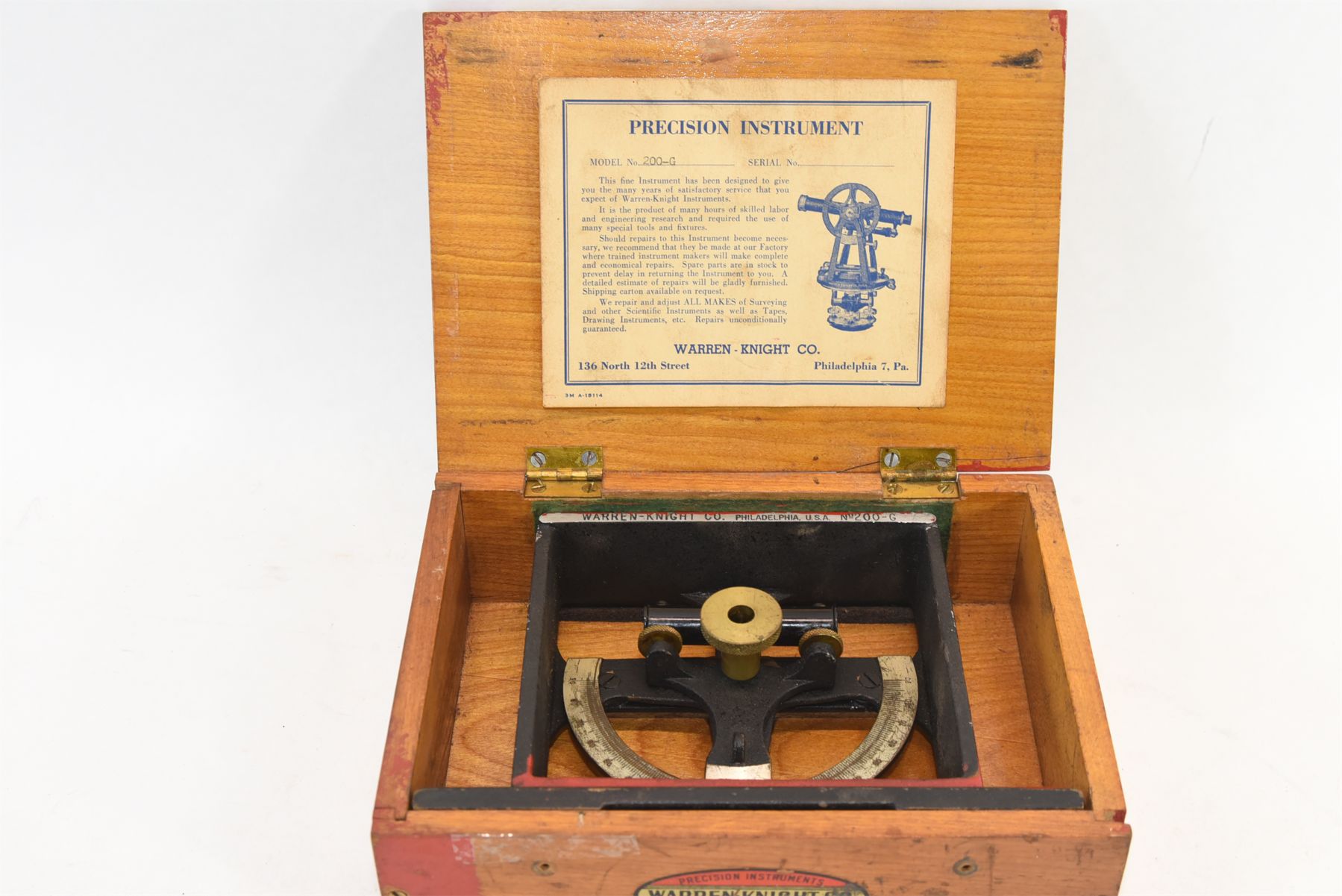 Precision Instrument Model 2 Warren-Knight Company North St ...