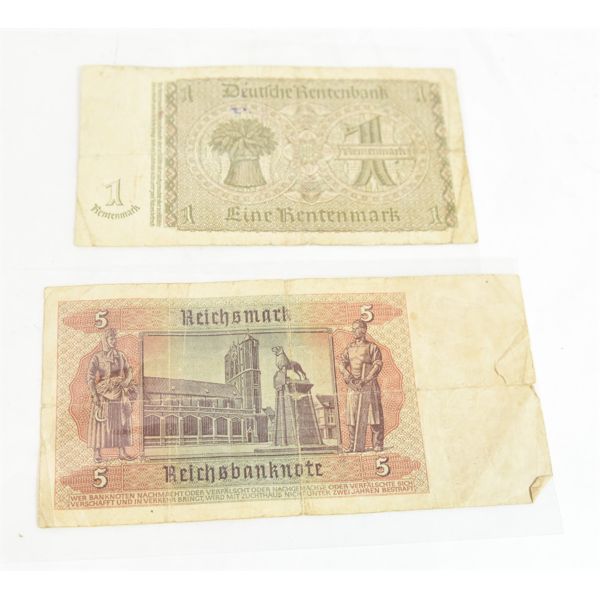 Reiches and Renten Bank Notes