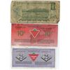 Image 2 : Well worn, 1973 Canadian 1 dollar bill & 2 Canadian tire money bills - 10c 150th anniversary & 25c b