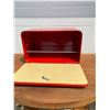 Image 2 : Vintage red breadbox - good condition 16"W X 11"D X 10.5"H