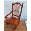 Image 2 : Miniature rocking chair - wood 14"tall - great for doll collection
