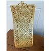 Image 2 : Gold metal candle or small plant hanger