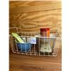 Image 1 : Selection of kitchen items in freezer basket 1 heavy mixing bowl/tin/glass bucket/corn holder has ch