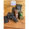 Image 1 : Lot of 6 knife sheaths and 1 wristband with mini compass attached/web belt