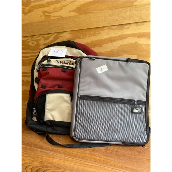 Tracker backpack& zippered 3 ring binder five star - Schmalz Auctions