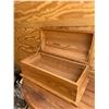 Image 2 : wood storage chest & domed top hand crafted 24"w x 11"h x 13"d