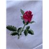 Image 2 : 3 Floral table cloths 2 are hand embroidered other is April Cornell