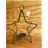 Image 1 : Iron star hanging candle holder - 17 1/2"