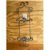 Image 1 : Silver toned Iron plate/ Picture rack - holds 2