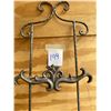 Image 2 : Silver toned Iron plate/ Picture rack - holds 2