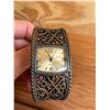 Image 2 : Woman's watch - Antique finish metal filigree band - new condition