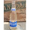 Image 2 : Old wooden Canada Dry crate featuring vintage 1950's California Mission glass bottle.