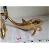 Image 3 : 3 vintage solid brass dolphins, made in India.