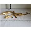 Image 4 : 3 vintage solid brass dolphins, made in India.