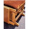 Image 4 : Older padded wood, rocking foot stool.
