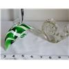 Image 4 : Vintage art glass dolphin & bubble glass snail.