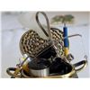 Image 5 : Fishing basket mini clock & novelty hip wader corkscrew.