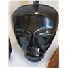Image 4 : Mayan, obsidian stone head & other tribal face carvings.