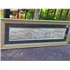 Image 1 : Large 18” X 48 framed Elephants/ African animals.