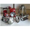 Image 1 : Vintage Burgess twin-six lantern & other battery lamps, including Sportsman Ray-O-Vac.