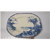 Image 1 : Vintage blue porcelain platter dish - John Maddock & Sons, England