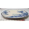 Image 3 : Vintage blue porcelain platter dish - John Maddock & Sons, England