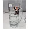 Image 3 : Clear crystal bowl & 2 A&W root beer mugs - excellent condition
