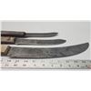 Image 3 : 3 Old kitchen carving knives - no markers identified