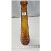 Image 2 : Tall gold colored glass decorative decanter - 22"H