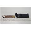 Image 1 : "Camping" knife, China and Folding multitool, with case.