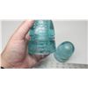 Image 3 : Aqua blue telephone insulators - Canadian Pacific Ry. Co.