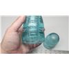 Image 4 : Aqua blue telephone insulators - Canadian Pacific Ry. Co.