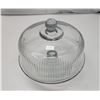 Image 2 : Raised cake stand, with heavy glass lid - can be turned upside down, for a punch bowl