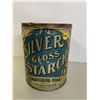 Image 1 : silver glass starch tin