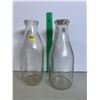 Image 1 : 2 glass milk bottles