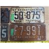 Image 5 : 6 Vintage license plates - 1935-1949-1950-1955-1957-1960 + 83 older Cassette tapes