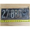 Image 1 : 1927 SK license Plate -27-880