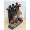 Image 4 : Vintage pipe holder 14"x12"W - Bull Dog + Match holder & Striker - Vary rare