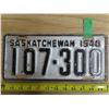 Image 1 : 1948 Sask License plate 107-300
