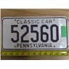 Image 1 : Pennsylvania Classic Car Plate - 52560