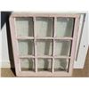 Image 1 : Window with wooden frame 26"x 27.25" - 9 glass panes
