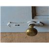 Image 2 : Antique wooden door with antique door handle & key hole - 30"x 77.5"