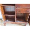 Image 4 : Antique Wooden writing cupboard 36"x 70"x 11.25" - has wheels